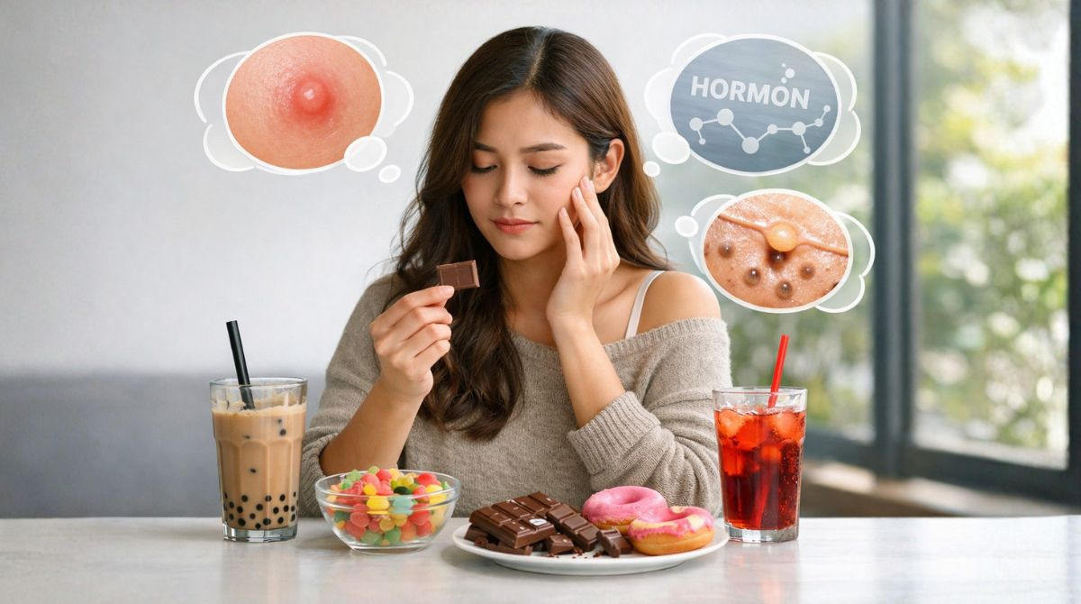 1 1 2 makanan penyebab jerawat