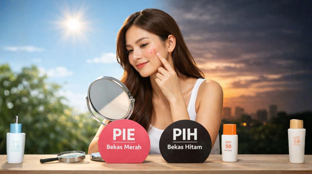 Cara Membedakan Bekas Jerawat Merah dan Hitam 3 perbedaan PIE dan PIH